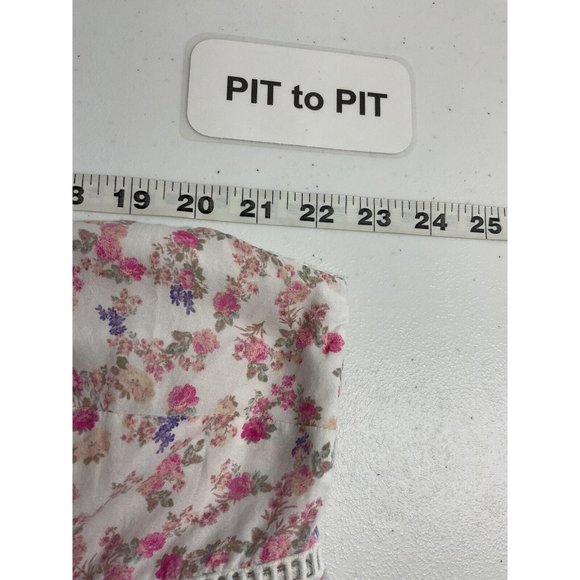 Love Shack Fancy; Floral A-Line; Tiered; XL - Picture 6 of 9